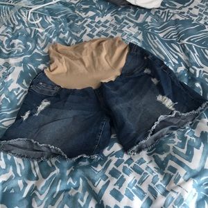 Maternity Jean Shorts